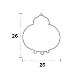 Bordlampe Maroccan Fretwork i blank nikkel