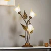 Bordlampe Miranda med 3 lyskilder, bronse