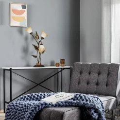 Bordlampe Miranda med 3 lyskilder, bronse