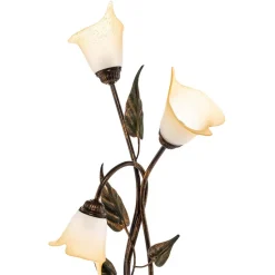 Bordlampe Miranda med 3 lyskilder, bronse