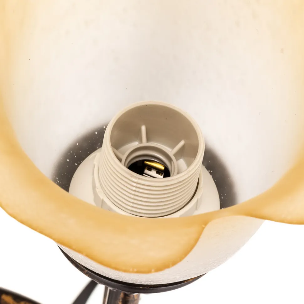 Bordlampe Miranda med 3 lyskilder, bronse