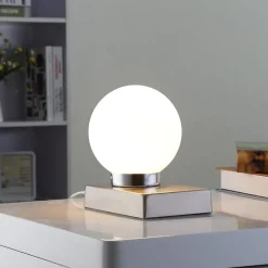 Bordlampe Naomi med glasskule