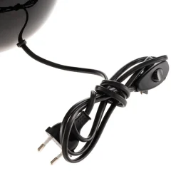 Bordlampe Palla, Ø 20 cm, svart/gull