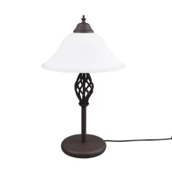 Bordlampe Rustica med ledningsbryter, rust