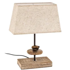 Bordlampe Seregon med stoffskjerm, høyde 39 cm