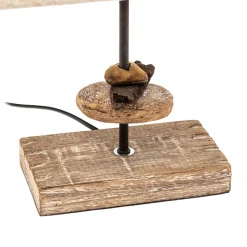 Bordlampe Seregon med stoffskjerm, høyde 39 cm