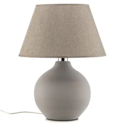 Bordlampe Sfera, høyde 53 cm, sement/grå