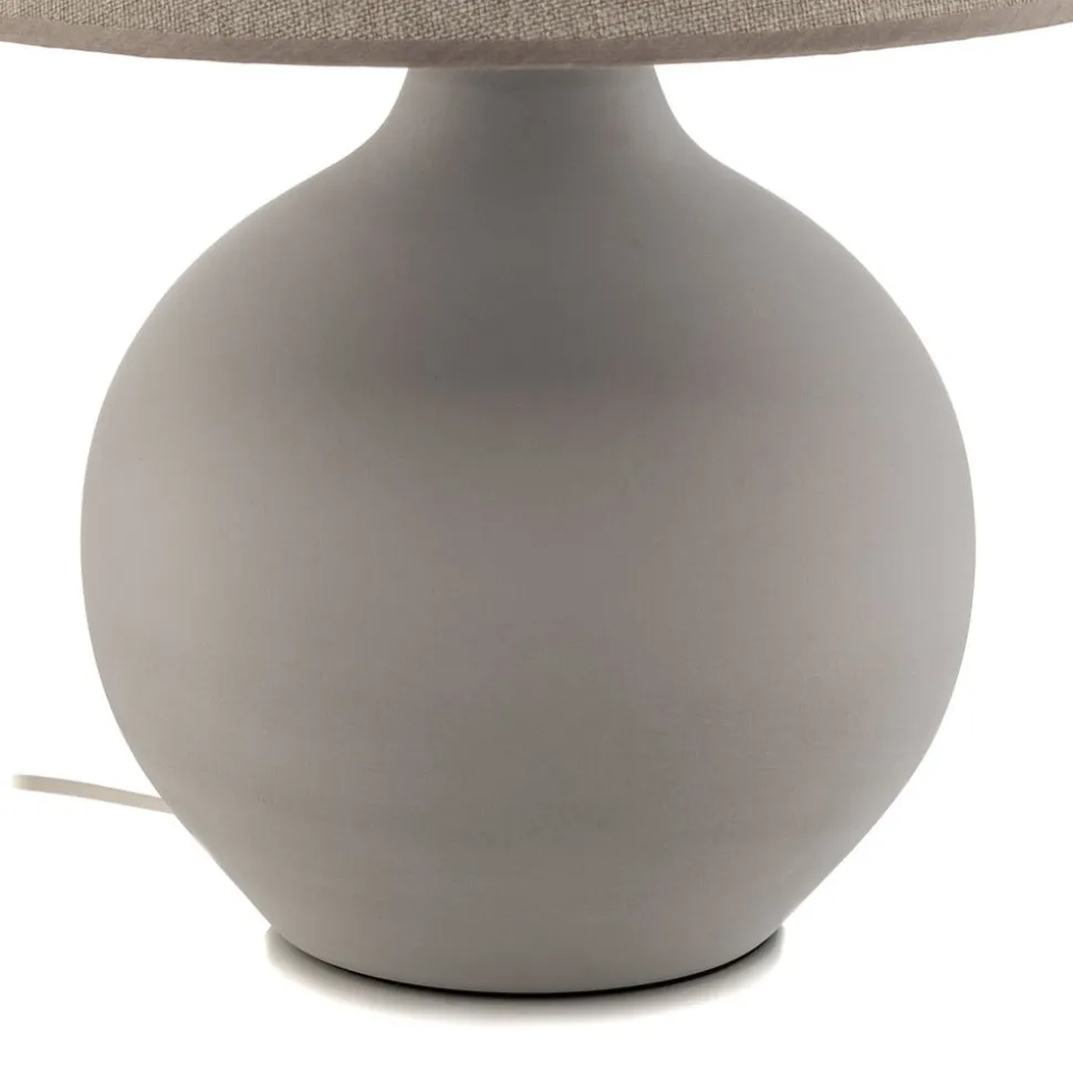 Bordlampe Sfera, høyde 53 cm, sement/grå