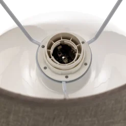 Bordlampe Sfera, høyde 53 cm, hvit/grå