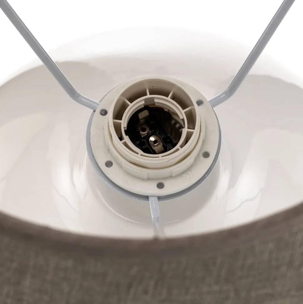 Bordlampe Sfera, høyde 53 cm, hvit/grå