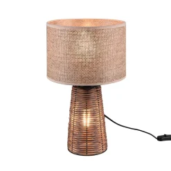 Bordlampe Straw av rattan