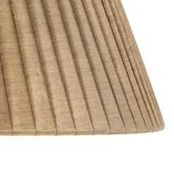 Bordlampe Treccia med stoffskjerm