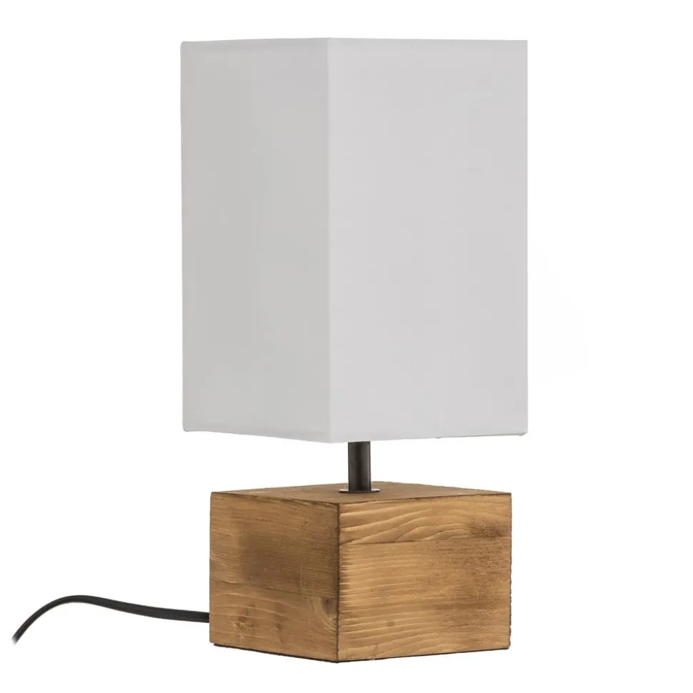 Bordlampe Woody med trefot, 12 x 12 cm