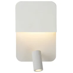 Boxer LED-vegglampe med spot, hvit