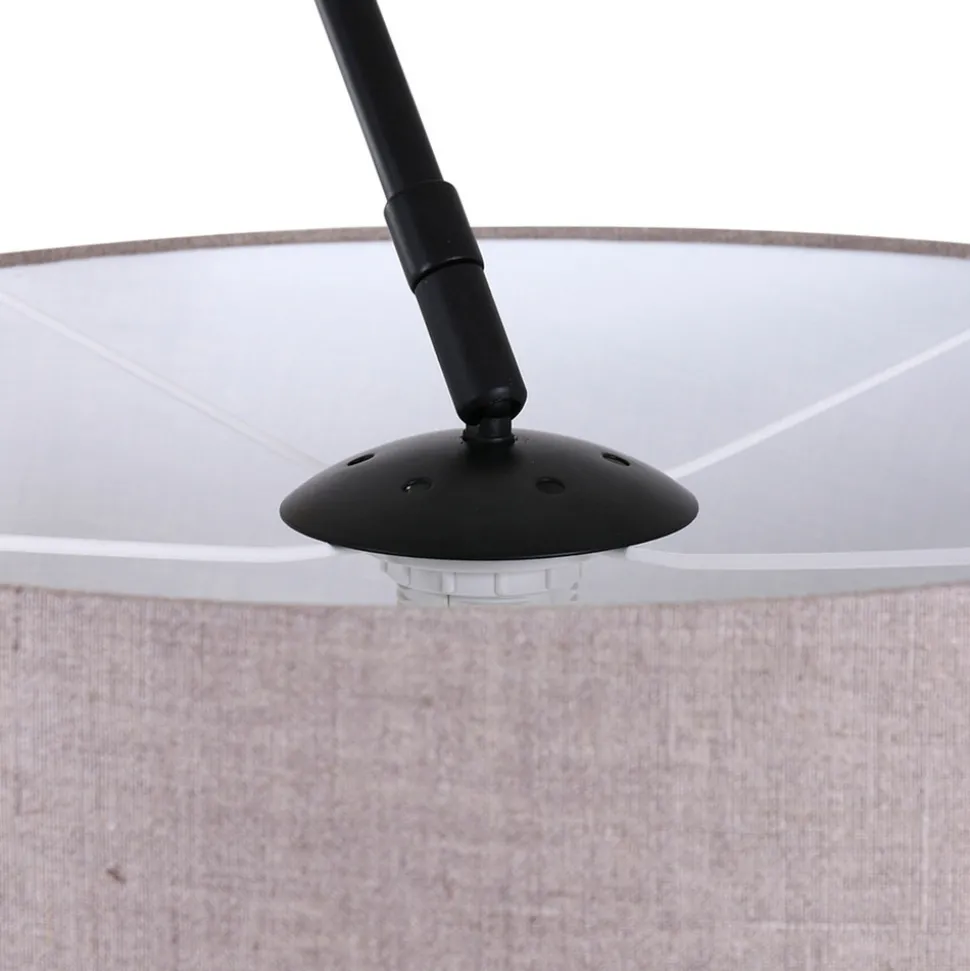 Buet gulvlampe Sparkled Light svart/gjørme