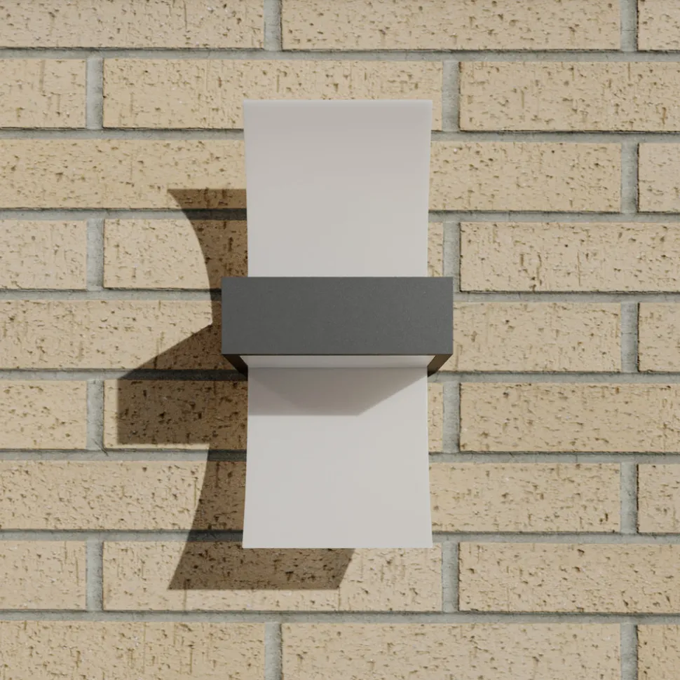 Buet LED utevegglampe Skadi