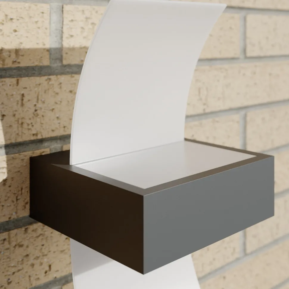 Buet LED utevegglampe Skadi