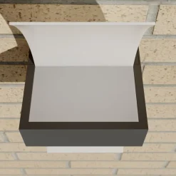 Buet LED utevegglampe Skadi