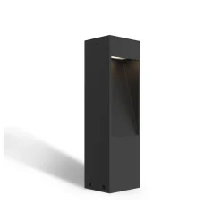 Calex LED-sokkellampe Terni, svart aluminium, IP65