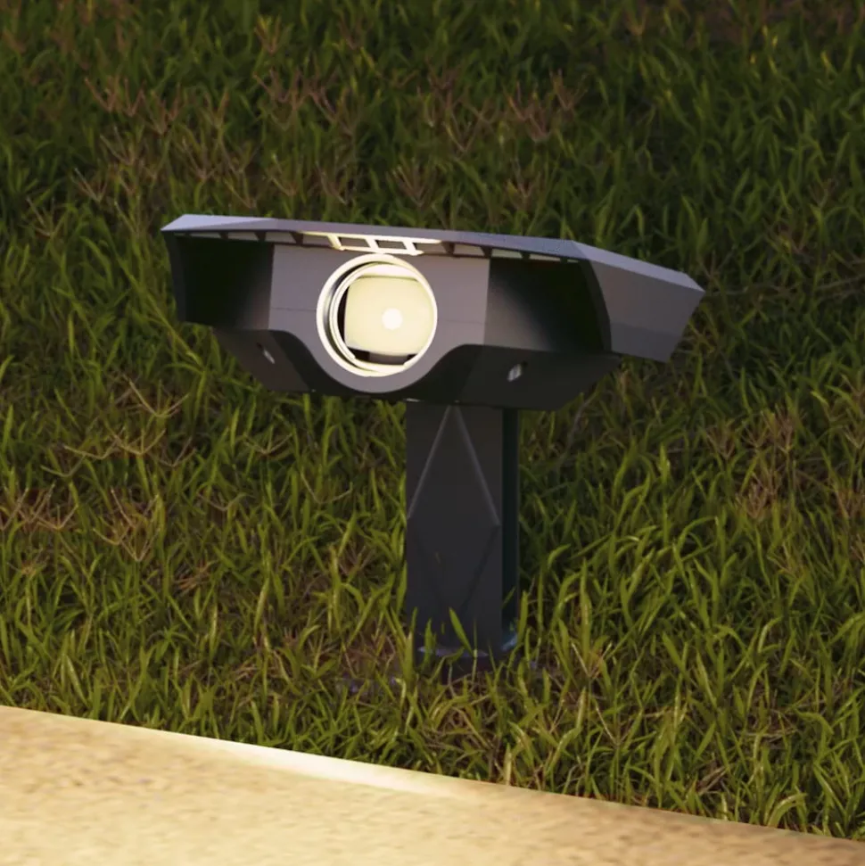 Calex LED-spot med jordspyd Padoa, 2-pak, svart