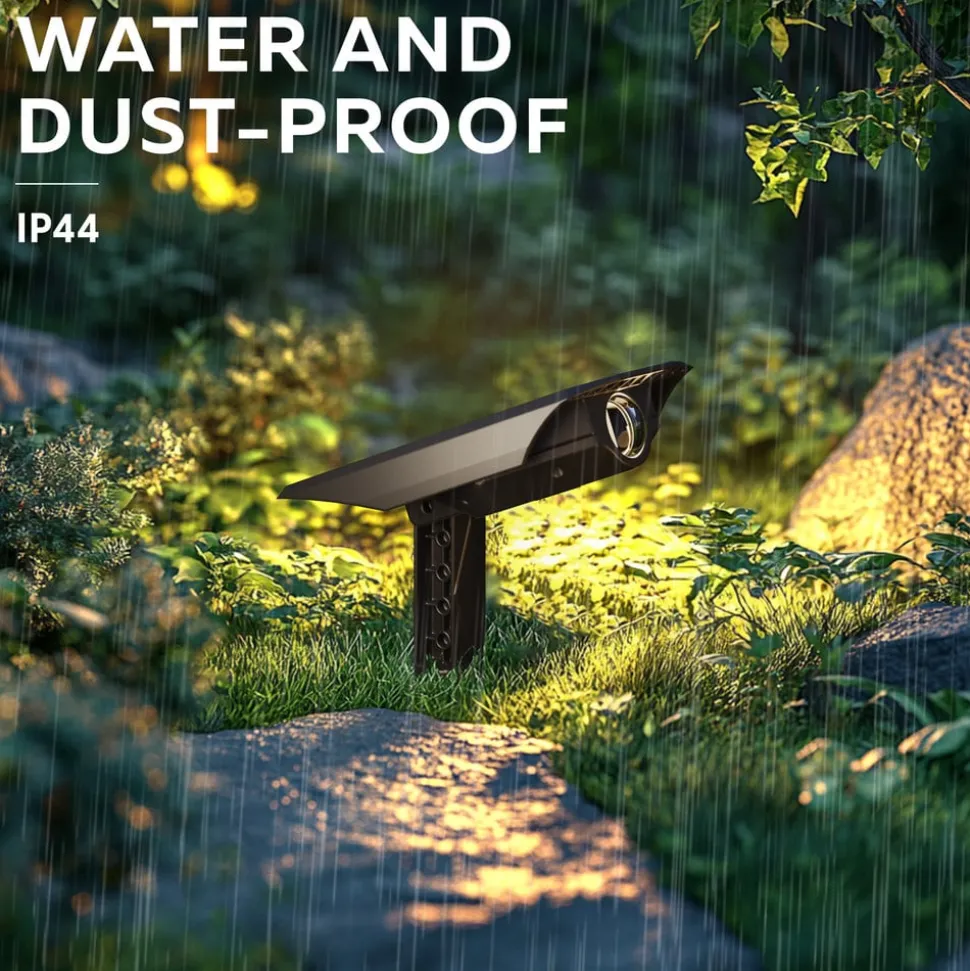 Calex LED-spot med jordspyd Padoa, 2-pak, svart