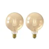 Calex Smart LED globepære E27 G95 7W CCT sett med 2 stk