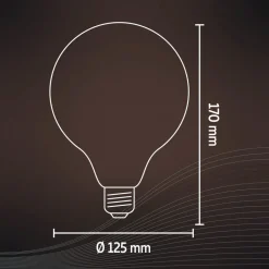 Calex Smart LED globepære E27 G95 7W CCT sett med 2 stk
