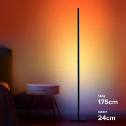 Calex Smart LED-gulvlampe, sammenleggbar WLAN CCT RGB