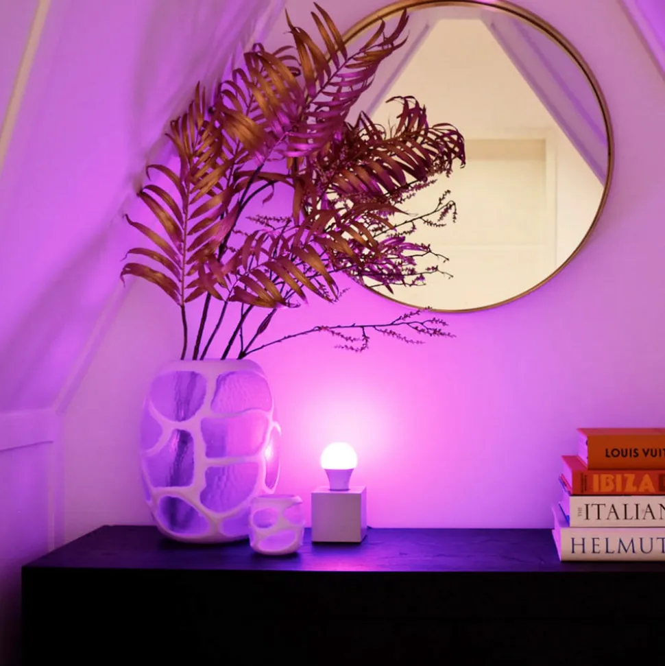 Calex Smart LED-pære E27 A60 9,4W CCT RGB sett med 2 stk