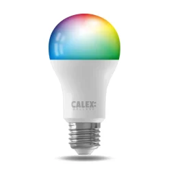 Calex Smart LED-pære E27 A60 9,4W CCT RGB sett med 2 stk
