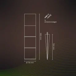 Calex Smart Outdoor Gardenpost RGBW sokkellampe