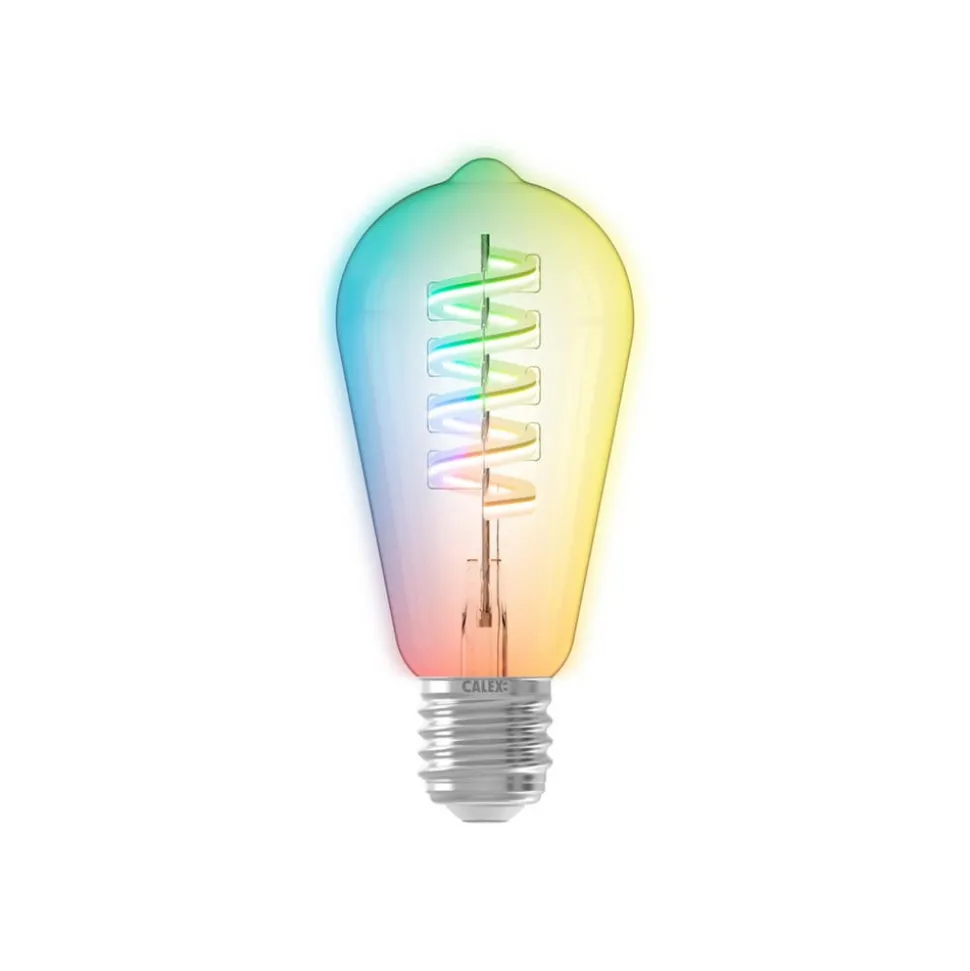 Calex Smart Rustic E27 ST64 LED 4,9W Filament RGBW
