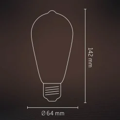 Calex Smart Rustic E27 ST64 LED 4,9W Filament RGBW