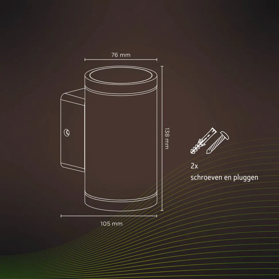 Calex Smart utendørs downlight, CCT, RGB