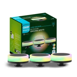 Calex Smart utendørs Ground Spot, CCT RGB 3 lyskilder.