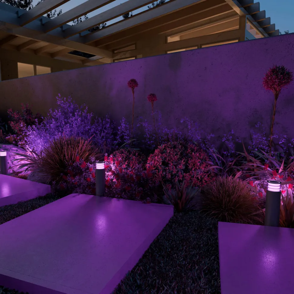 Calex Smart utendørs hagestolpe, RGBW, sett med 3 stk