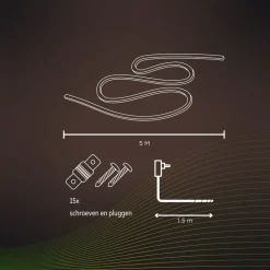 Calex Smart utendørs LED-stripelys, RGBW, 5m