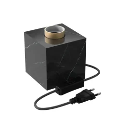 Calex Square Marble bordlampe, svart