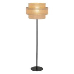 Calisto gulvlampe, jute, sylinder, naturbrun, høyde 155 cm