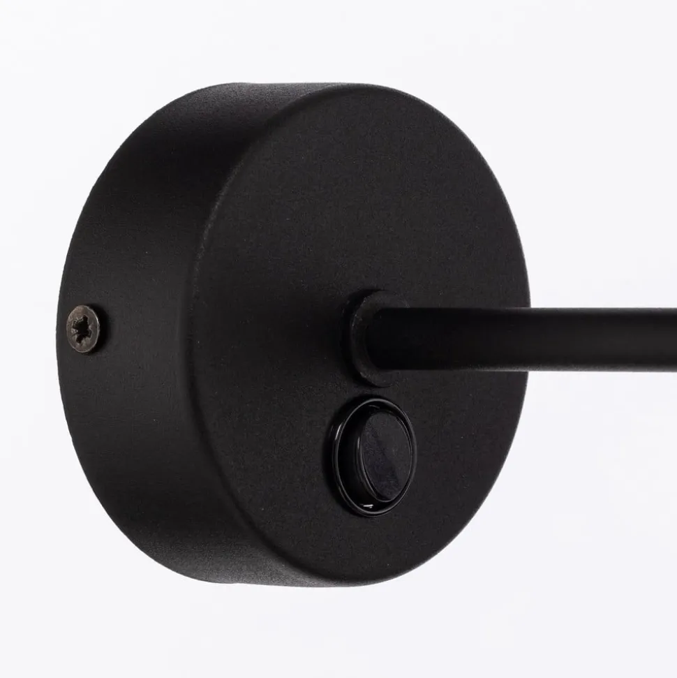 Calisto vegglampe, jute, naturbrun, bryter