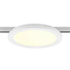 Camillus LED-skinnelampe for DUOline, hvit, Ø 26 cm