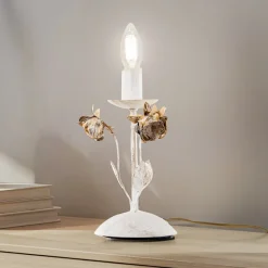 Carolina bordlampe, elfenbensfarget, 1 lyskilde, jern