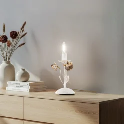 Carolina bordlampe, elfenbensfarget, 1 lyskilde, jern