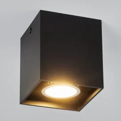 Carson - Downlight i svart for utenpåliggende tak