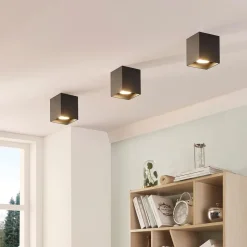 Carson - Downlight i svart for utenpåliggende tak