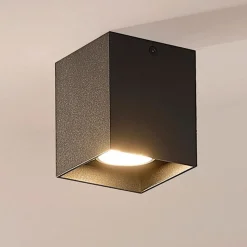 Carson - Downlight i svart for utenpåliggende tak