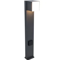 Cuba LED-veilampe, antrasitt med stikkontakt