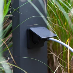 Cuba LED-veilampe, antrasitt med stikkontakt