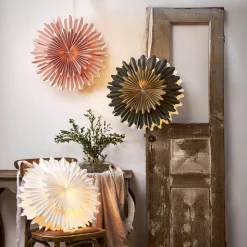 Dekostjerne Crystal, papir, uten fatning, grønn