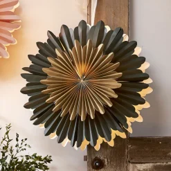 Dekostjerne Crystal, papir, uten fatning, grønn